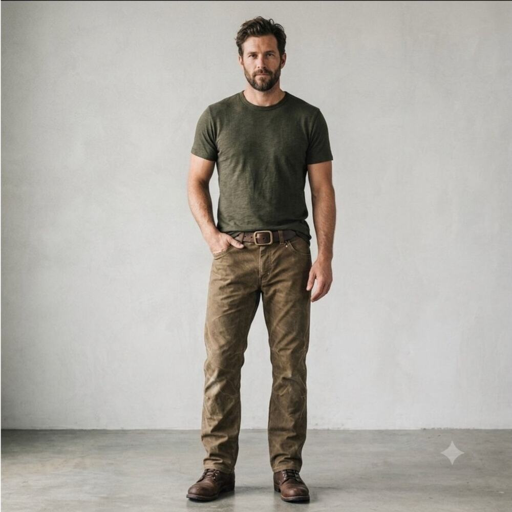 KÜHL Free Rydr Men's Pants 32x32 Vintage Patina Dye Heavyweight Canvas Brown